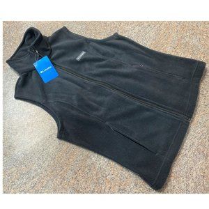 Columbia black fleece vest sz M woman's NWT